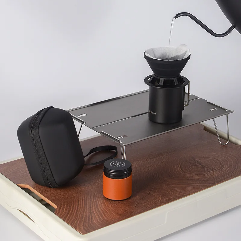 Travel Handmade Coffee Set Outdoor Car Camping Portable Cake Filter Cup Silicone Filter Cup Entry Combination Coffee Maker Sets