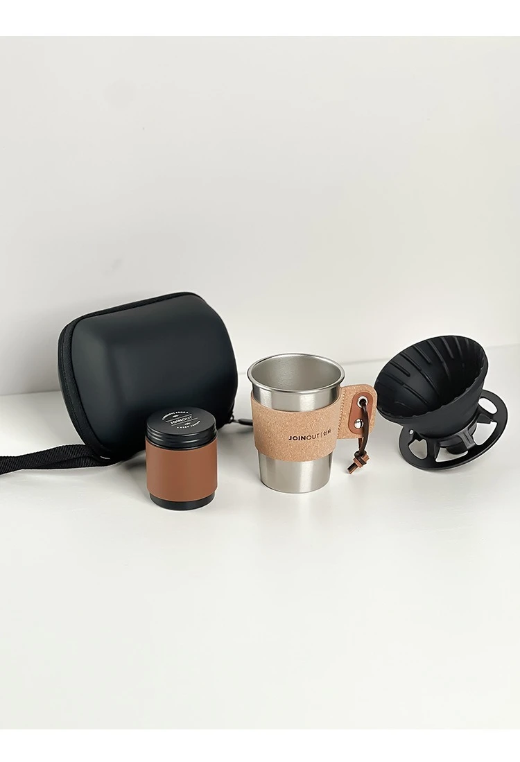 Travel Handmade Coffee Set Outdoor Car Camping Portable Cake Filter Cup Silicone Filter Cup Entry Combination Coffee Maker Sets