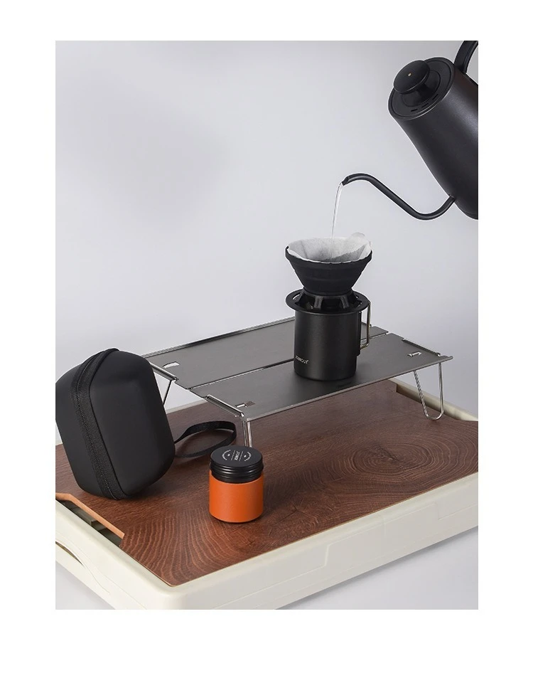 Travel Handmade Coffee Set Outdoor Car Camping Portable Cake Filter Cup Silicone Filter Cup Entry Combination Coffee Maker Sets