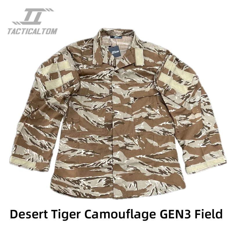 Tactical Tom GEN3 Desert Tiger Camouflage G3 Combat Suit Field Camouflage Outdoor Sports Training Long Sleeved