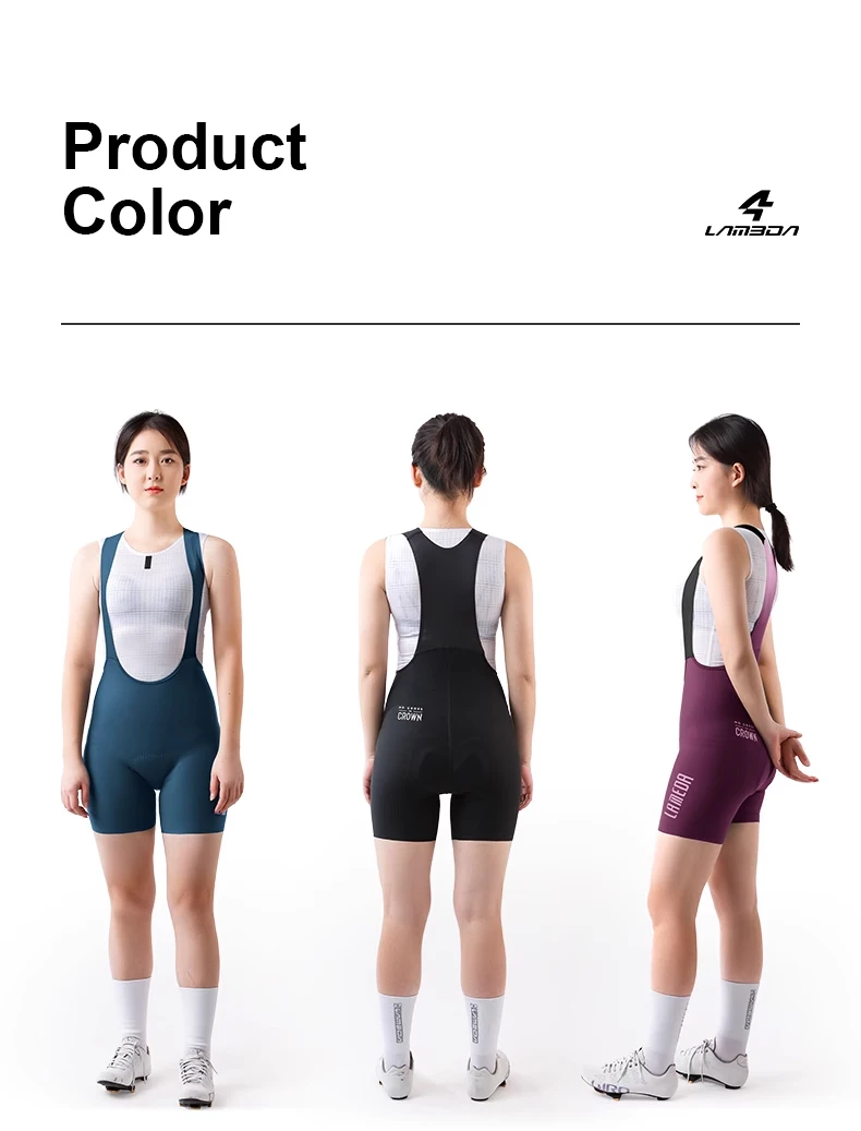 LAMEDA Summer Women Cycling Bib Shorts 3D Padded MTB Bicycle Shorts with Shoulder Straps Bike Biking Bib Shorts Pants Quick-Dry