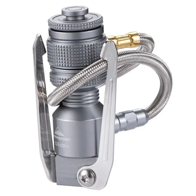 CPAMINGMOON Camping Outdoor Adventure Z23-OD Rocket Furnace Support Three Pin Adapter Flat Gas Furnace Head Bracket