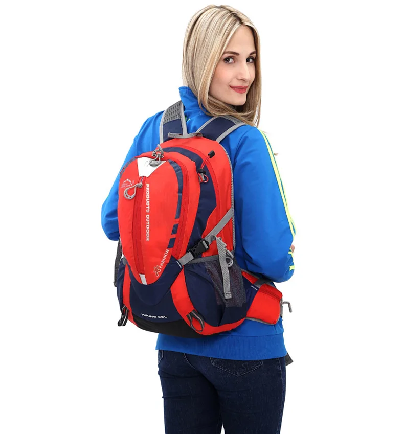 INOXTO 25L Mountaineering Hydrating Backpack Women Cycling Trail Running Backpack Men Marathon Hiking Rucksack 2L Water Bottle