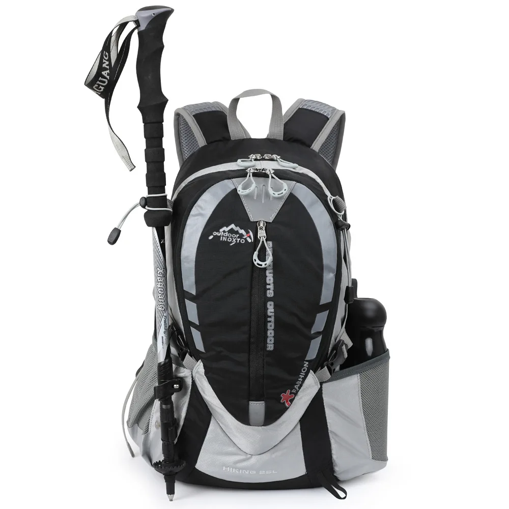 INOXTO 25L Mountaineering Hydrating Backpack Women Cycling Trail Running Backpack Men Marathon Hiking Rucksack 2L Water Bottle