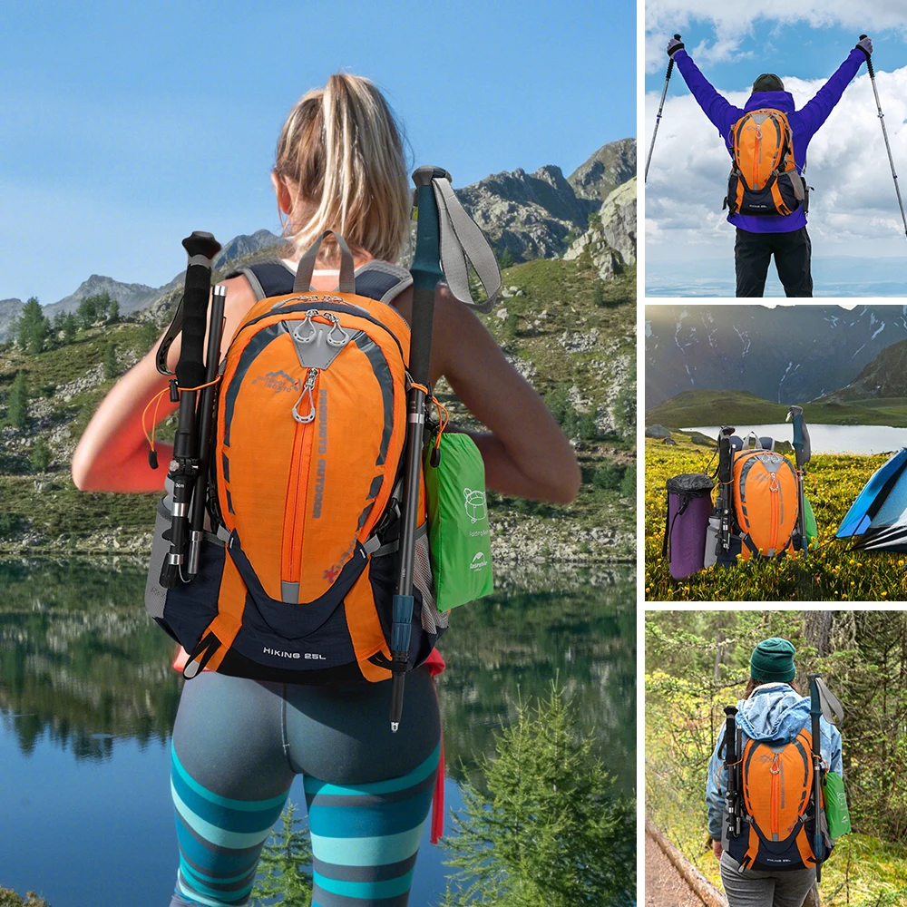 INOXTO 25L Mountaineering Hydrating Backpack Women Cycling Trail Running Backpack Men Marathon Hiking Rucksack 2L Water Bottle