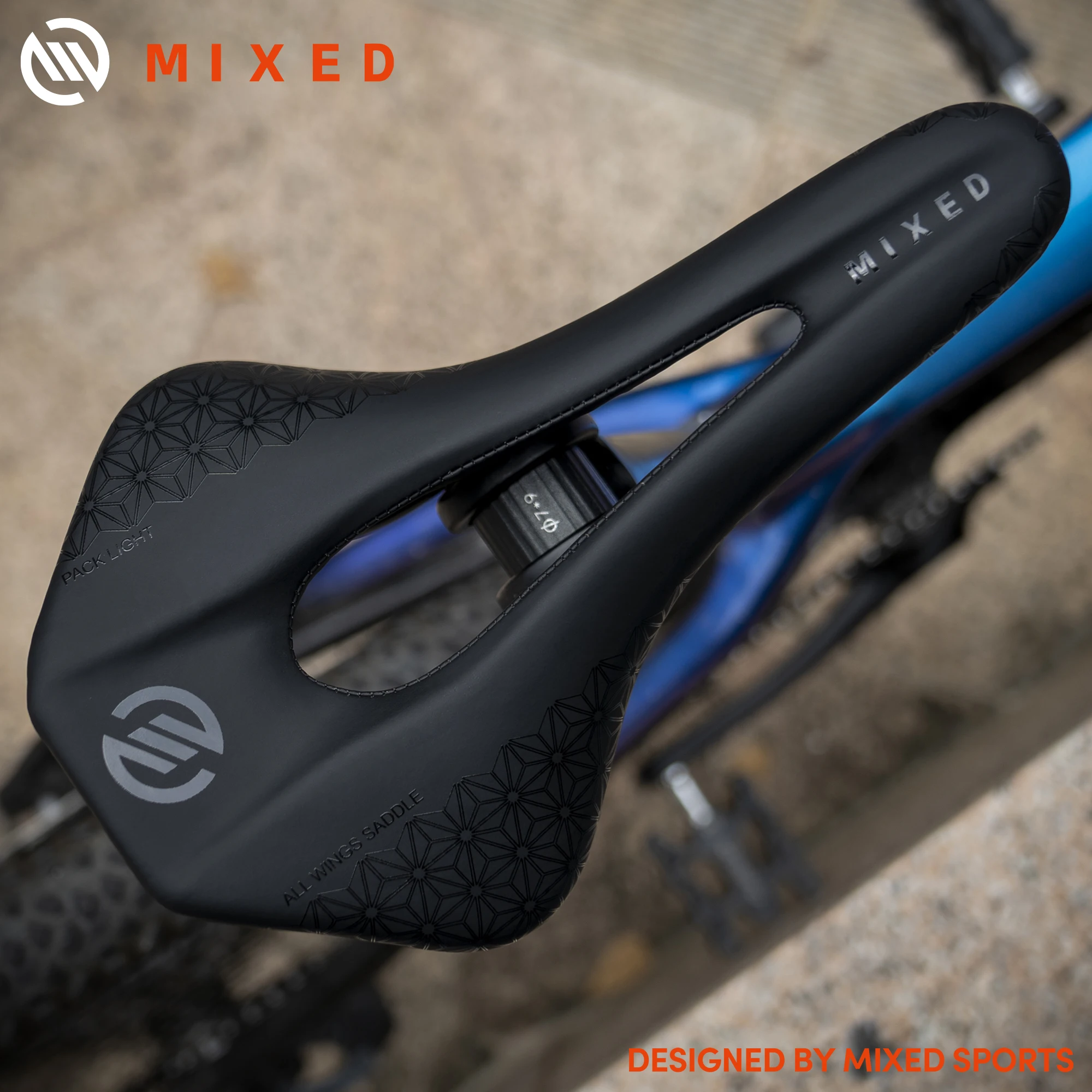 MIXED Full Carbon Fiber 5D Ultra Pack Light Weight Bike Saddle 143mm 135g for Road MTB Mountain Bicycle Carbon Seats