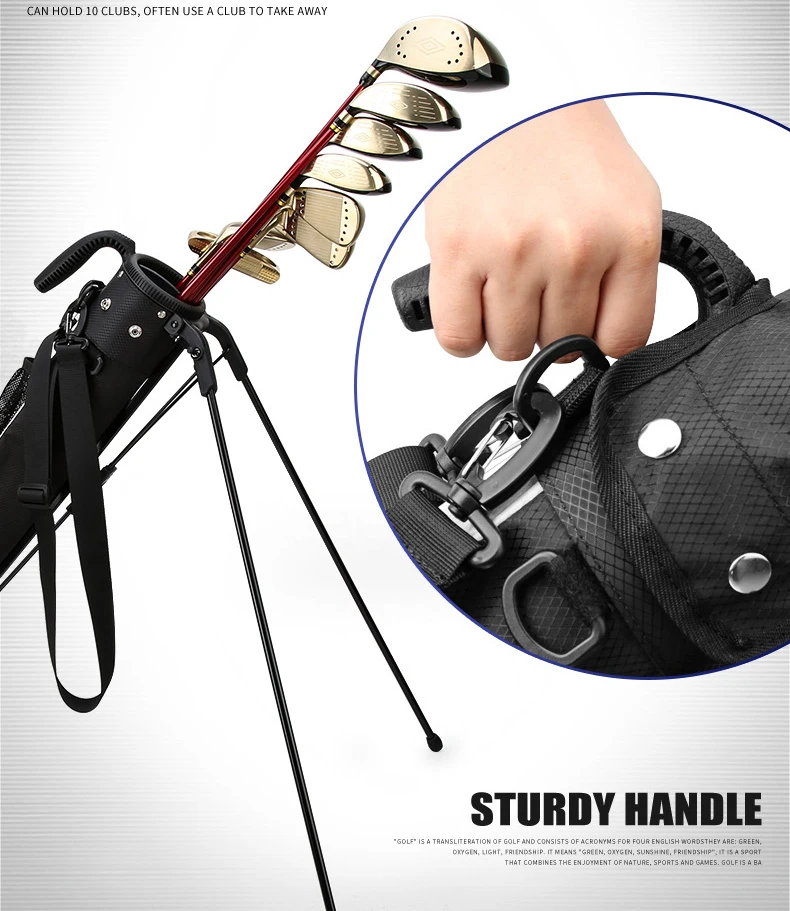 PGM Ultra-light Golf Bags Male and Female Lightweight and Portable Bracket Bag QIAB015