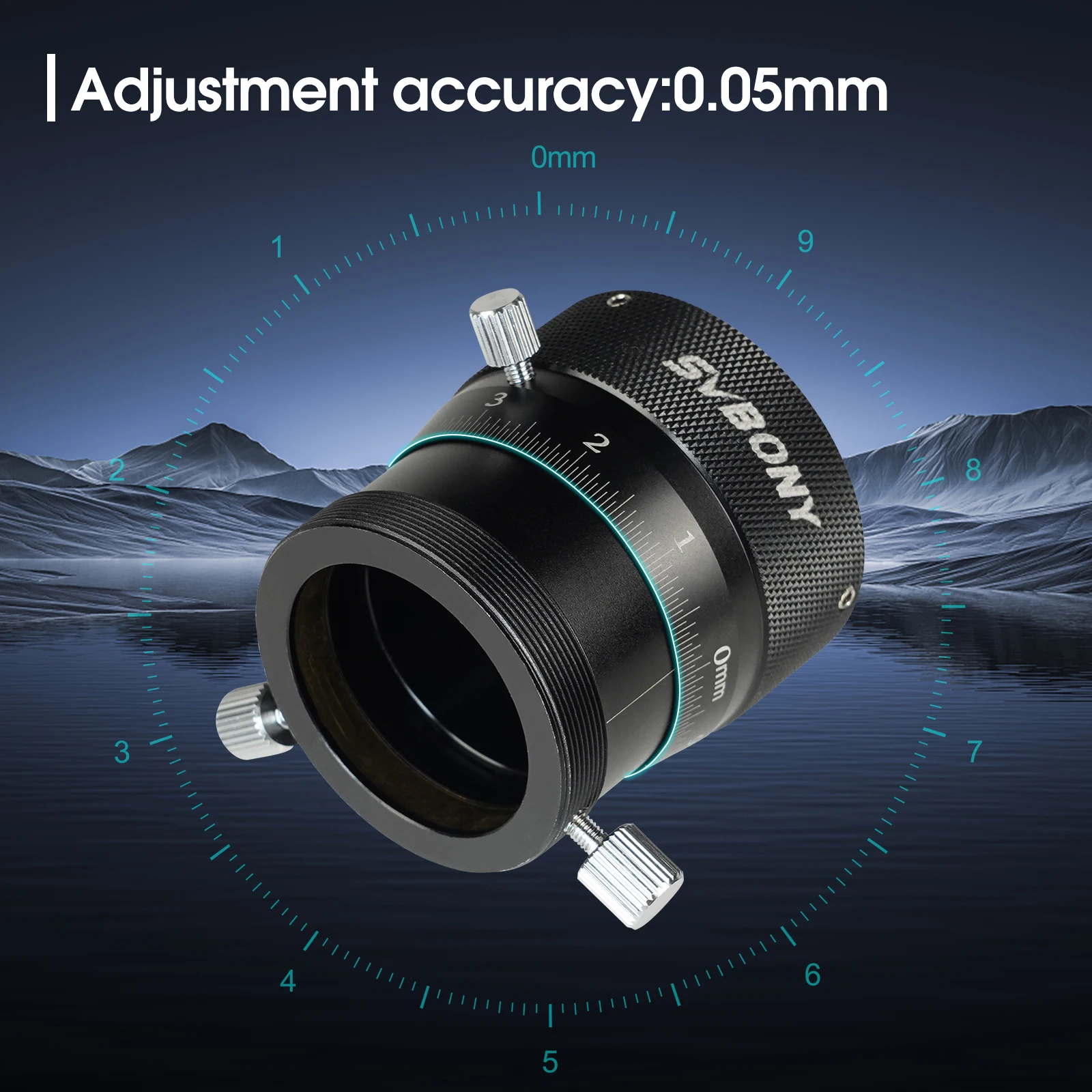 SVBONY 1.25" SV161 Double Helical Focuser for Telescope Guide Scope with SV150 Adapter