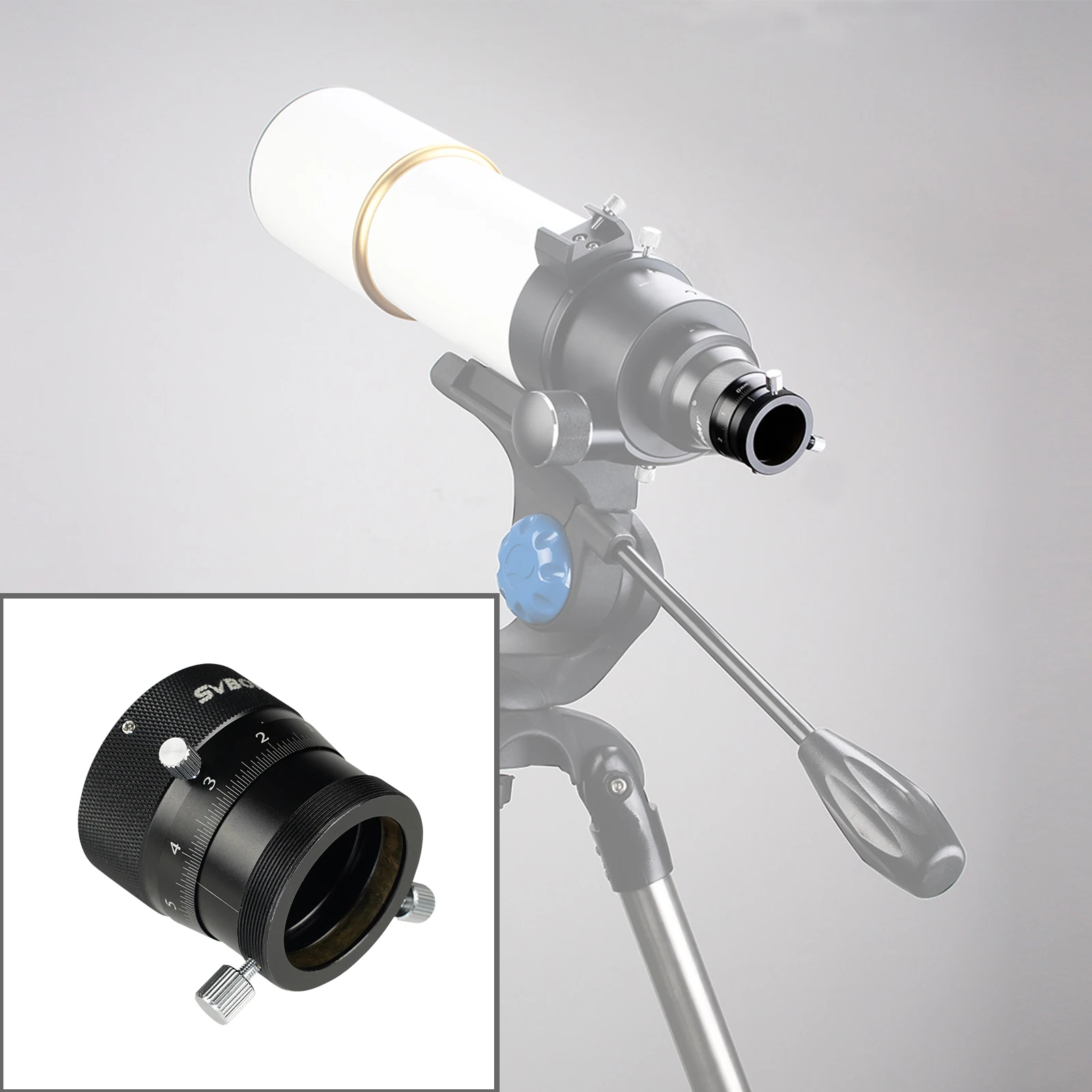 SVBONY 1.25" SV161 Double Helical Focuser for Telescope Guide Scope with SV150 Adapter