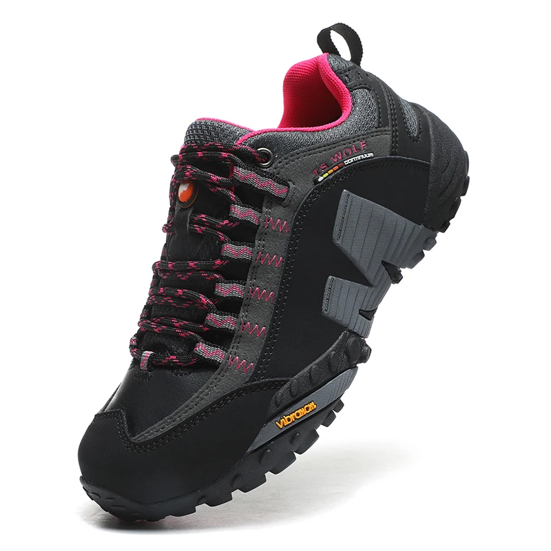 Outdoor Lover Trekking Shoes Men Waterproof Hiking Shoes Mountain Boots Genuine Leather Woodland Hunting Tactical Shoes