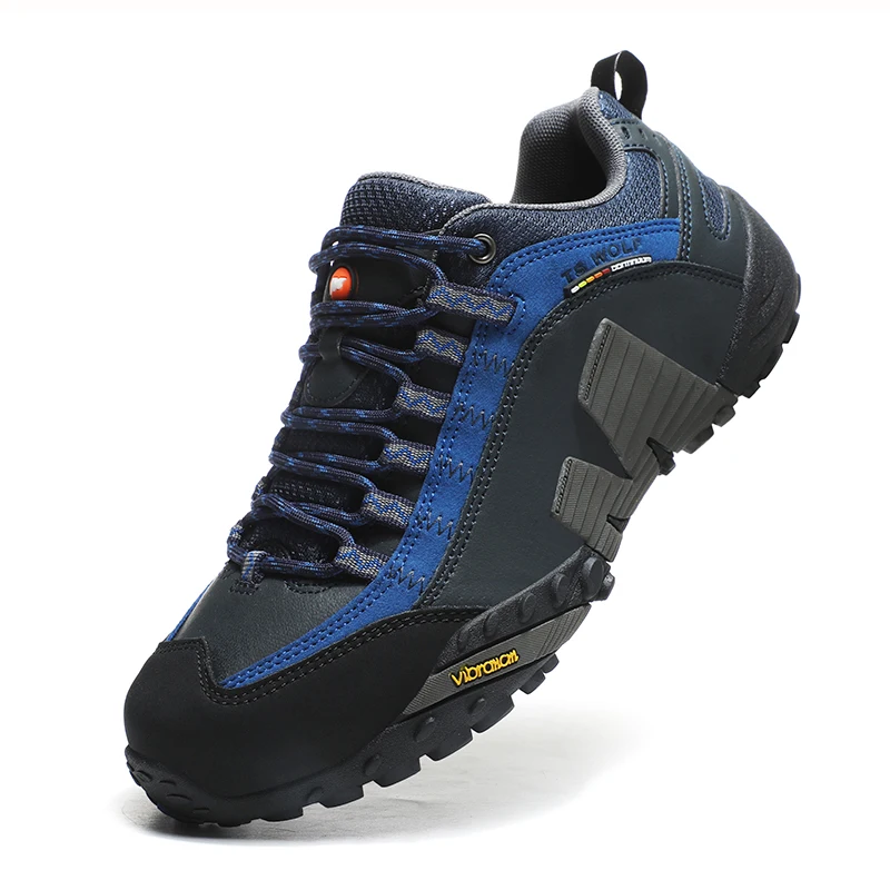 Outdoor Lover Trekking Shoes Men Waterproof Hiking Shoes Mountain Boots Genuine Leather Woodland Hunting Tactical Shoes