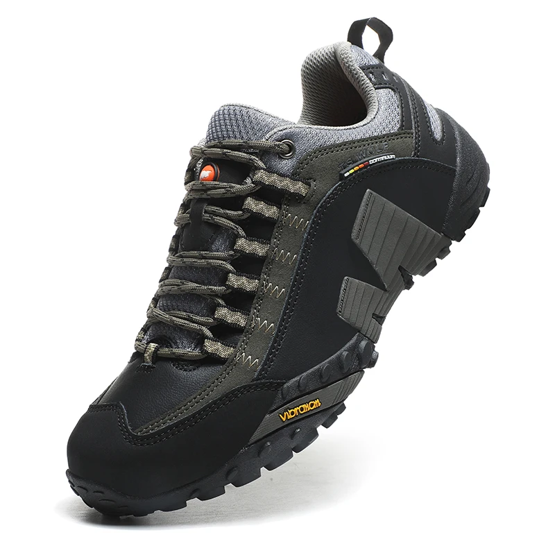 Outdoor Lover Trekking Shoes Men Waterproof Hiking Shoes Mountain Boots Genuine Leather Woodland Hunting Tactical Shoes