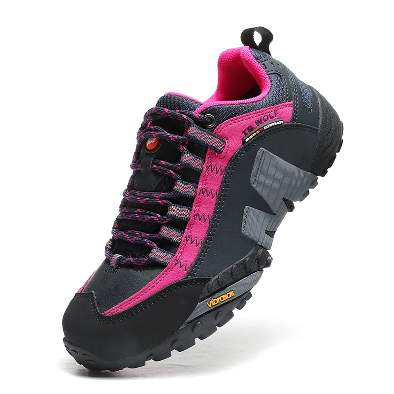 Outdoor Lover Trekking Shoes Men Waterproof Hiking Shoes Mountain Boots Genuine Leather Woodland Hunting Tactical Shoes