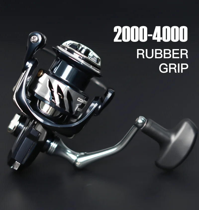 SEASIR Contra Spinning Fishing Reel 2000-6000 5.2:1 Max Drag 15KG/33LB Aluminum Power Handle All Metal Seawater Big Fish Coil