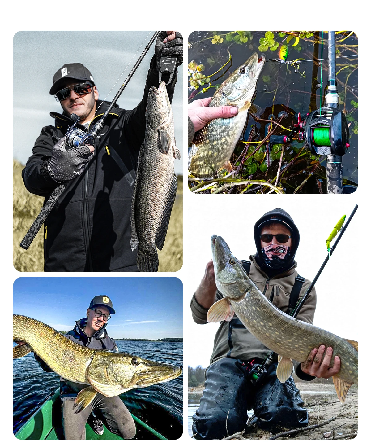 HANDING SINDOREI H/XH/XXH Power Pike Fishing Rod 21-260g Lure Powerful Catfish Snakehead Giant Fast Action Camouflage EVA Handle