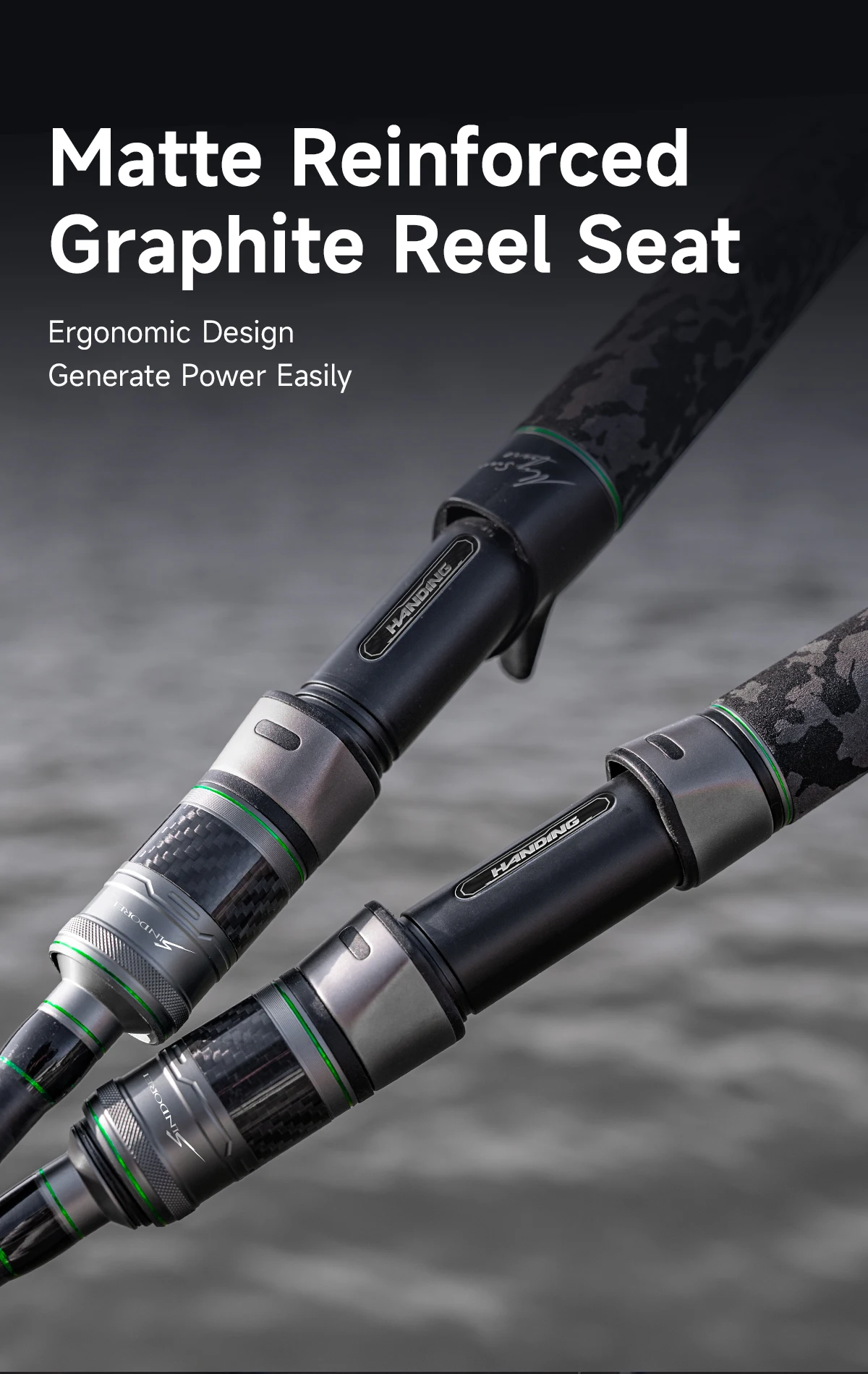 HANDING SINDOREI H/XH/XXH Power Pike Fishing Rod 21-260g Lure Powerful Catfish Snakehead Giant Fast Action Camouflage EVA Handle