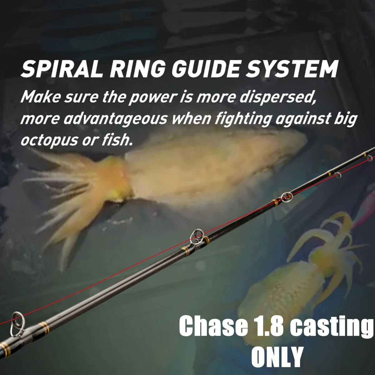 Boat Fishing Rod with Titanium Tip 1.7m 1.8m 1.9m ML Spinning Casting Fishing Rod for Cuttlefish Fishing Rod with Sprial Rings