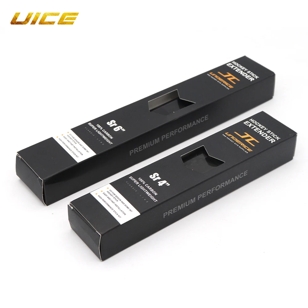 5pcs Hockey Extension Stick 2/4/6inch Ice Hockey Stick Extension INT/JR/SR Carbon Fiber Stick End Plug For Hockey Stick