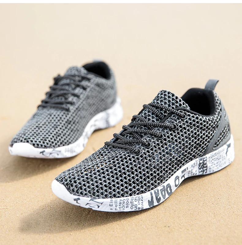 Men Women Barefoot Beach Shoes Water Wading Shoes For Fishing Swimming Aqua Mesh Sneakers Quick-Drying