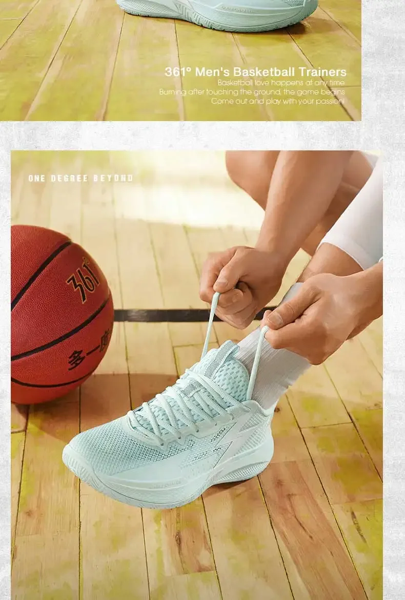 361 Degrees BIG3 Team SE Men Basketball Shoes Wear-Resistant Non-Slip Breathable Practical Training Male Sneaker 672411123