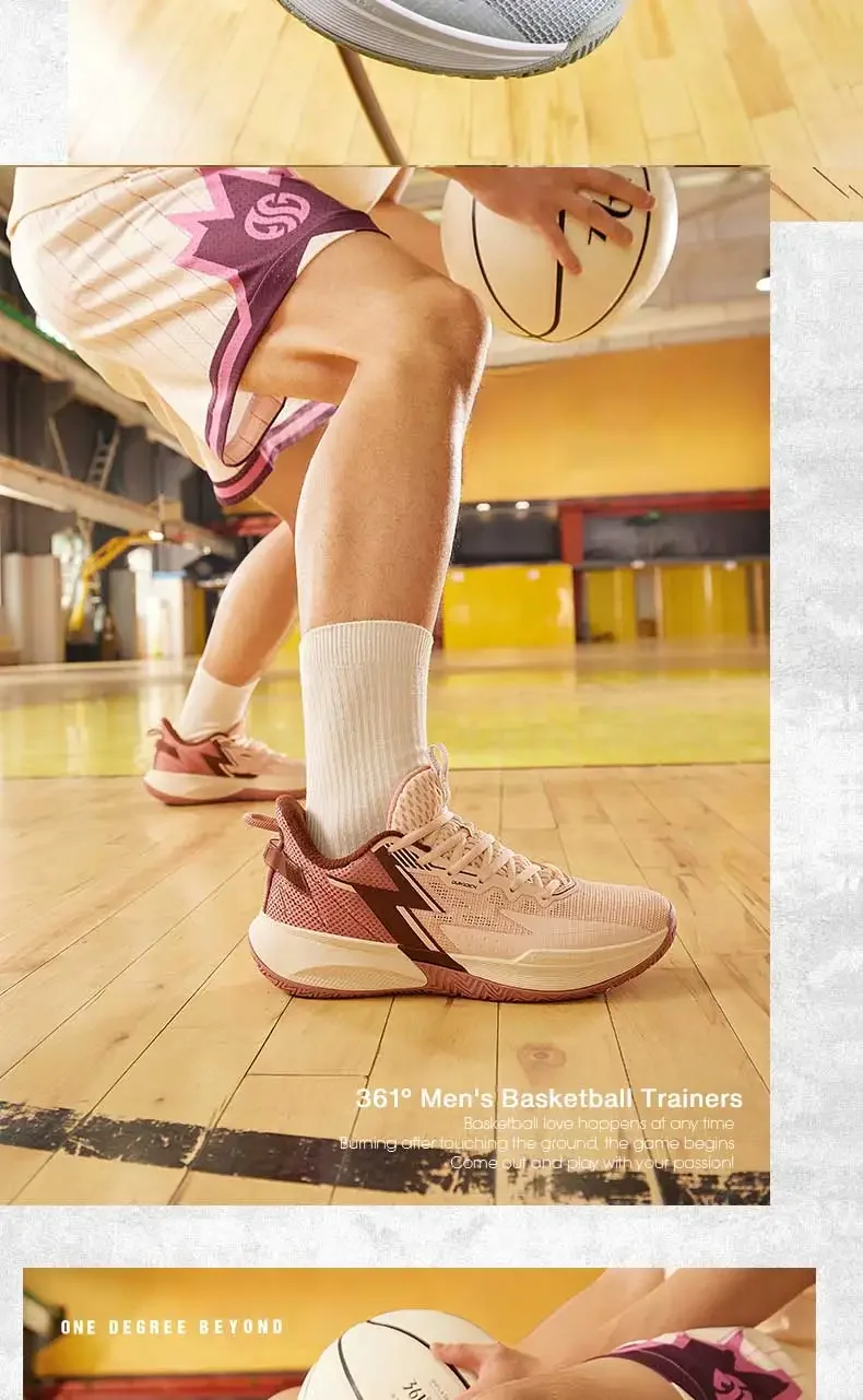 361 Degrees BIG3 Team SE Men Basketball Shoes Wear-Resistant Non-Slip Breathable Practical Training Male Sneaker 672411123