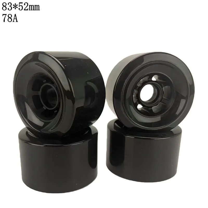 Skateboard Wheel Road Sports Wear-resistant PU Big Wheel Long Board Land Punch Plate Electric Plate Wheel 80mm
