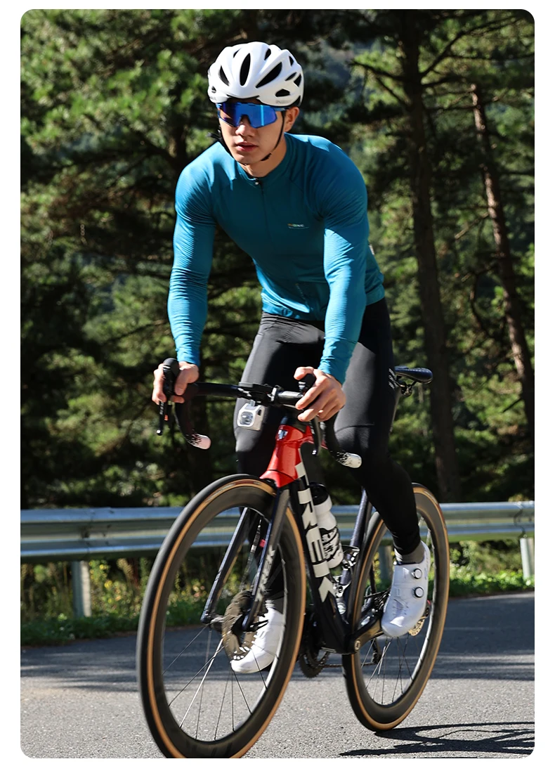 INBIKE Spring Men's Cycling Bibs Pants Bike Tights Leggings with 4 Pockets Men MTB Cycling Clothing Road Bike Mountain Toursers