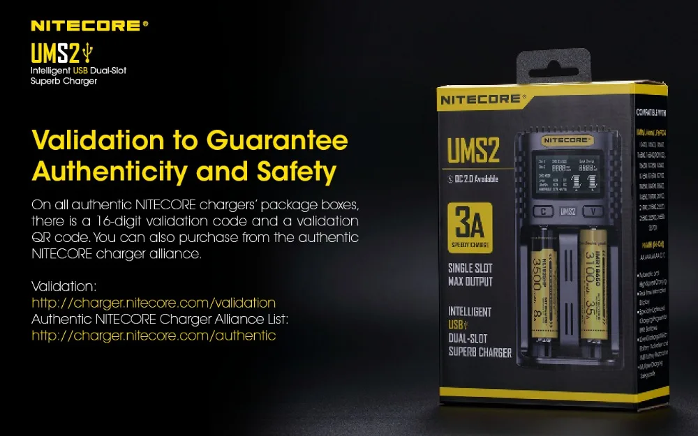 Dual-Slot Intelligent USB 3A Speedy Battery Charger with OLED Screen Display UMS2 Optional NL2160HP Battery for Electronics