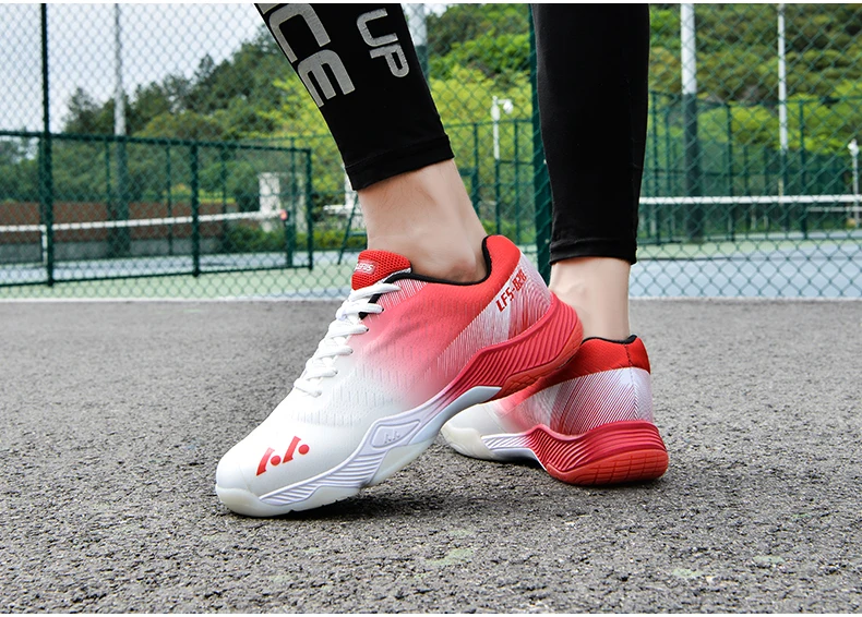 New Professional Badminton Shoes Couple's Training Shoes Anti-Skid Cushioning Men's and Women's Tennis Shoes Running Sneakers