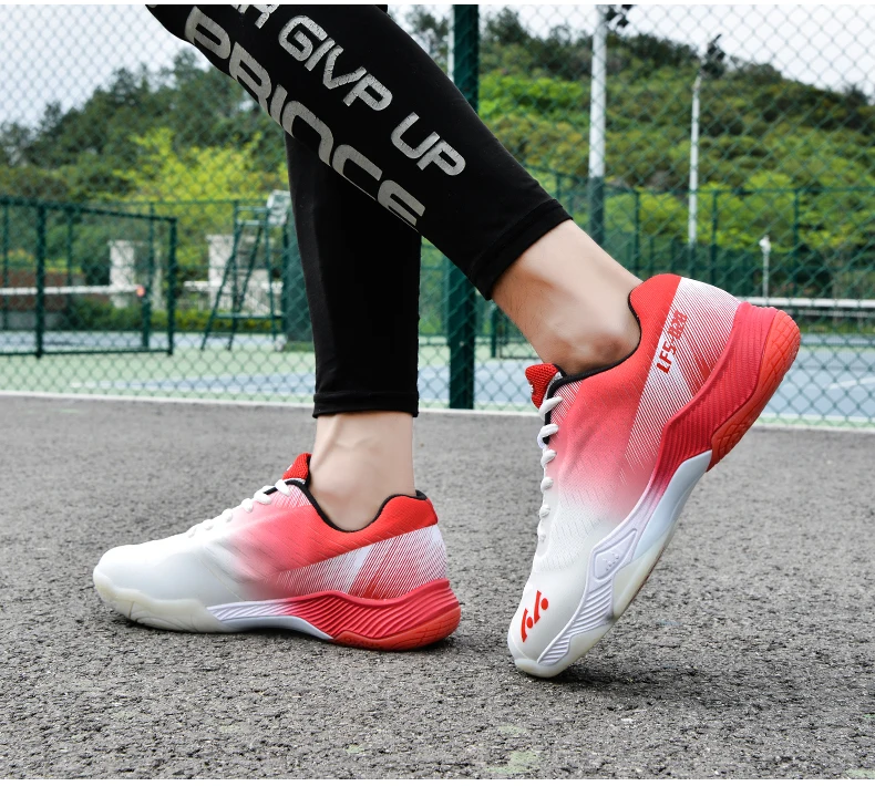 New Professional Badminton Shoes Couple's Training Shoes Anti-Skid Cushioning Men's and Women's Tennis Shoes Running Sneakers