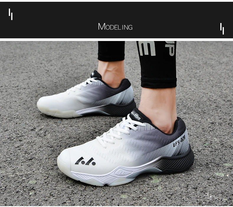 New Professional Badminton Shoes Couple's Training Shoes Anti-Skid Cushioning Men's and Women's Tennis Shoes Running Sneakers