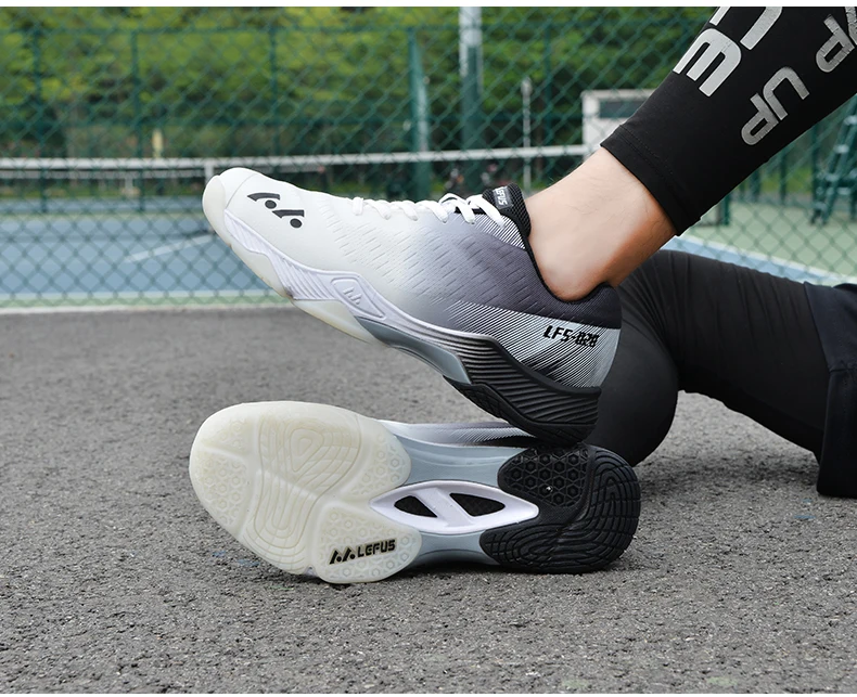 New Professional Badminton Shoes Couple's Training Shoes Anti-Skid Cushioning Men's and Women's Tennis Shoes Running Sneakers