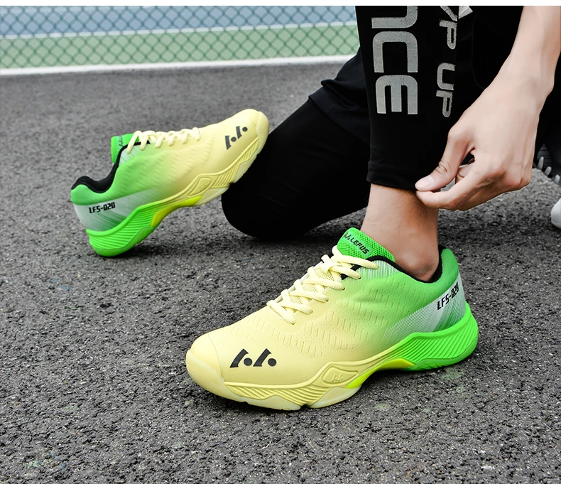 New Professional Badminton Shoes Couple's Training Shoes Anti-Skid Cushioning Men's and Women's Tennis Shoes Running Sneakers