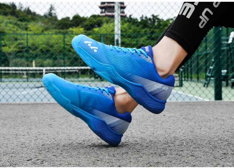 New Professional Badminton Shoes Couple's Training Shoes Anti-Skid Cushioning Men's and Women's Tennis Shoes Running Sneakers