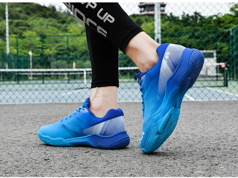 New Professional Badminton Shoes Couple's Training Shoes Anti-Skid Cushioning Men's and Women's Tennis Shoes Running Sneakers