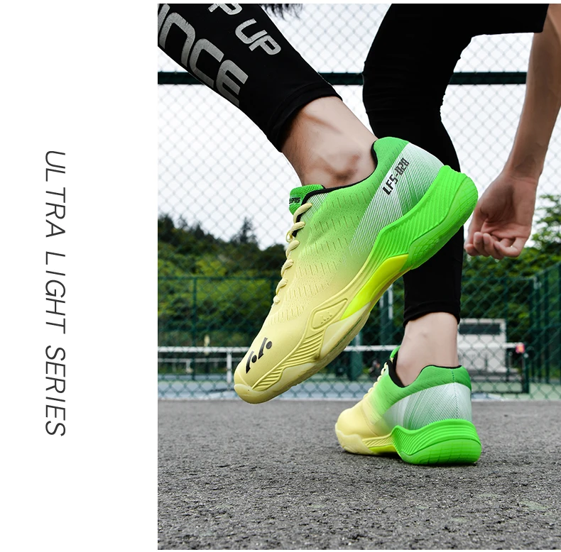 New Professional Badminton Shoes Couple's Training Shoes Anti-Skid Cushioning Men's and Women's Tennis Shoes Running Sneakers
