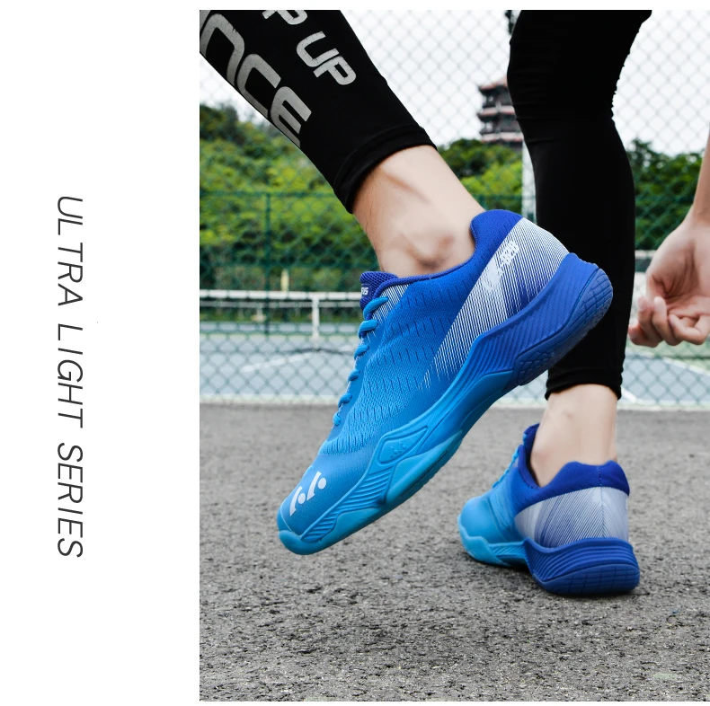 New Professional Badminton Shoes Couple's Training Shoes Anti-Skid Cushioning Men's and Women's Tennis Shoes Running Sneakers