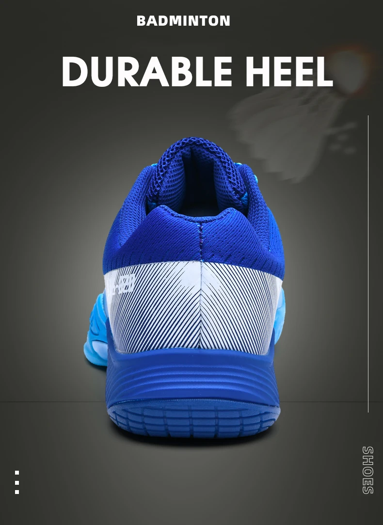New Professional Badminton Shoes Couple's Training Shoes Anti-Skid Cushioning Men's and Women's Tennis Shoes Running Sneakers