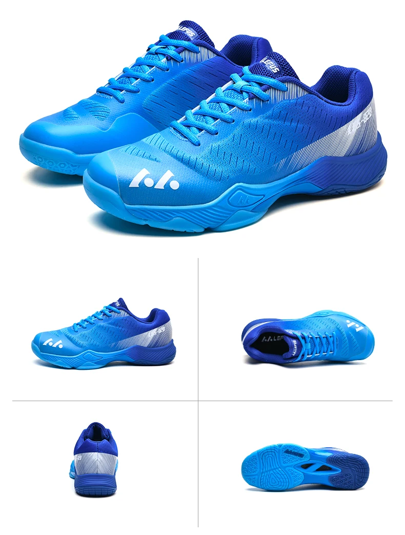 New Professional Badminton Shoes Couple's Training Shoes Anti-Skid Cushioning Men's and Women's Tennis Shoes Running Sneakers