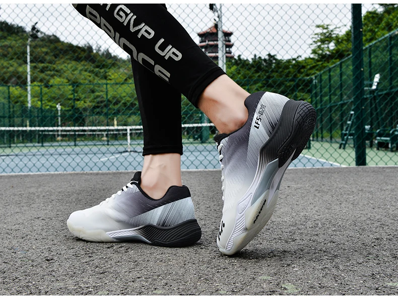 New Professional Badminton Shoes Couple's Training Shoes Anti-Skid Cushioning Men's and Women's Tennis Shoes Running Sneakers