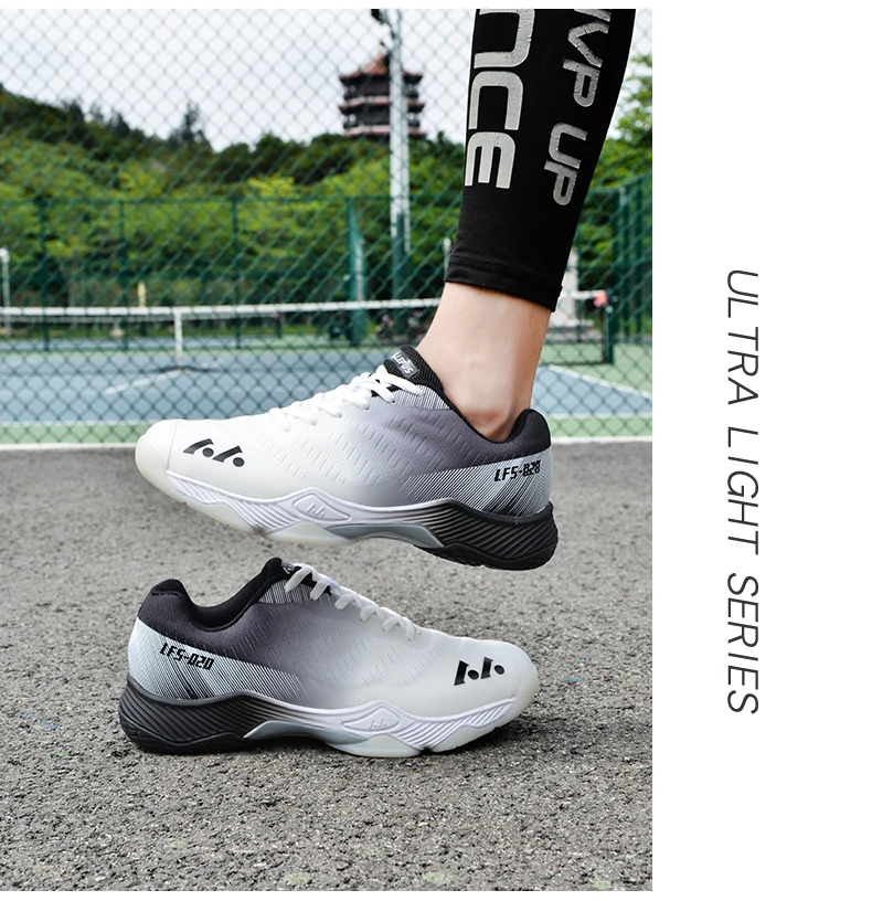 New Professional Badminton Shoes Couple's Training Shoes Anti-Skid Cushioning Men's and Women's Tennis Shoes Running Sneakers