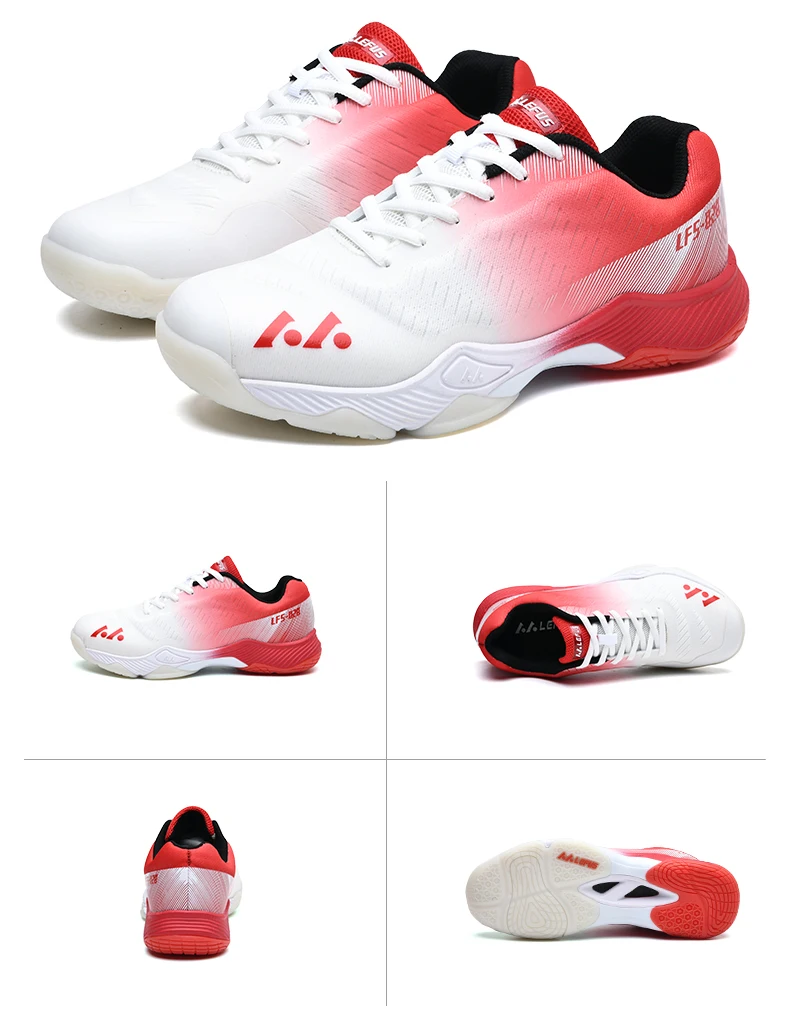 New Professional Badminton Shoes Couple's Training Shoes Anti-Skid Cushioning Men's and Women's Tennis Shoes Running Sneakers
