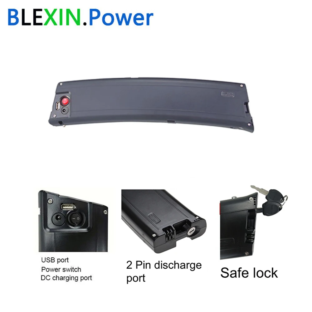 Hidden Ebike Battery Pack Curved Scimitar 36V 7.8Ah 9Ah 10.5Ah for NCM Easybike Lyon Richbit Folding Electric Bike 250w 350W