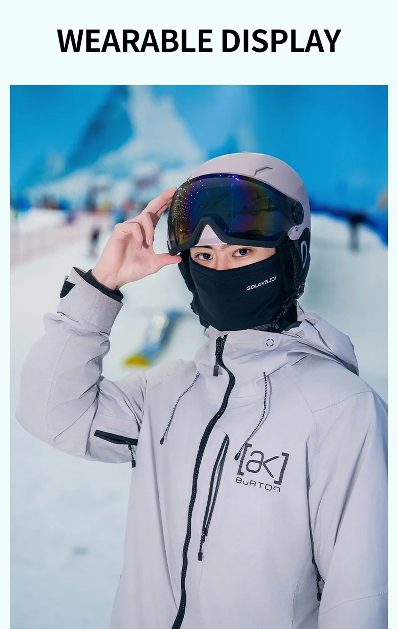 Horntour New 2027 Skiing Helmet with Goggles Warm Helmet ABC+EPS High-Quality Ski Helmet Outdoor Sports Ski Skateboard Helmet