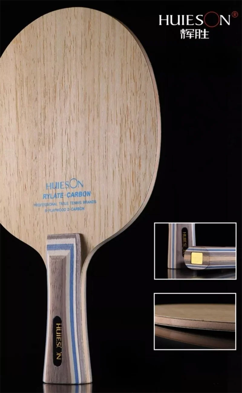 Huieson 5 Plywood 2 Ply Aryl Carbon Fiber Table Tennis Blade Lightweight Ping Pong Paddle Blade Racket DIY Accessories