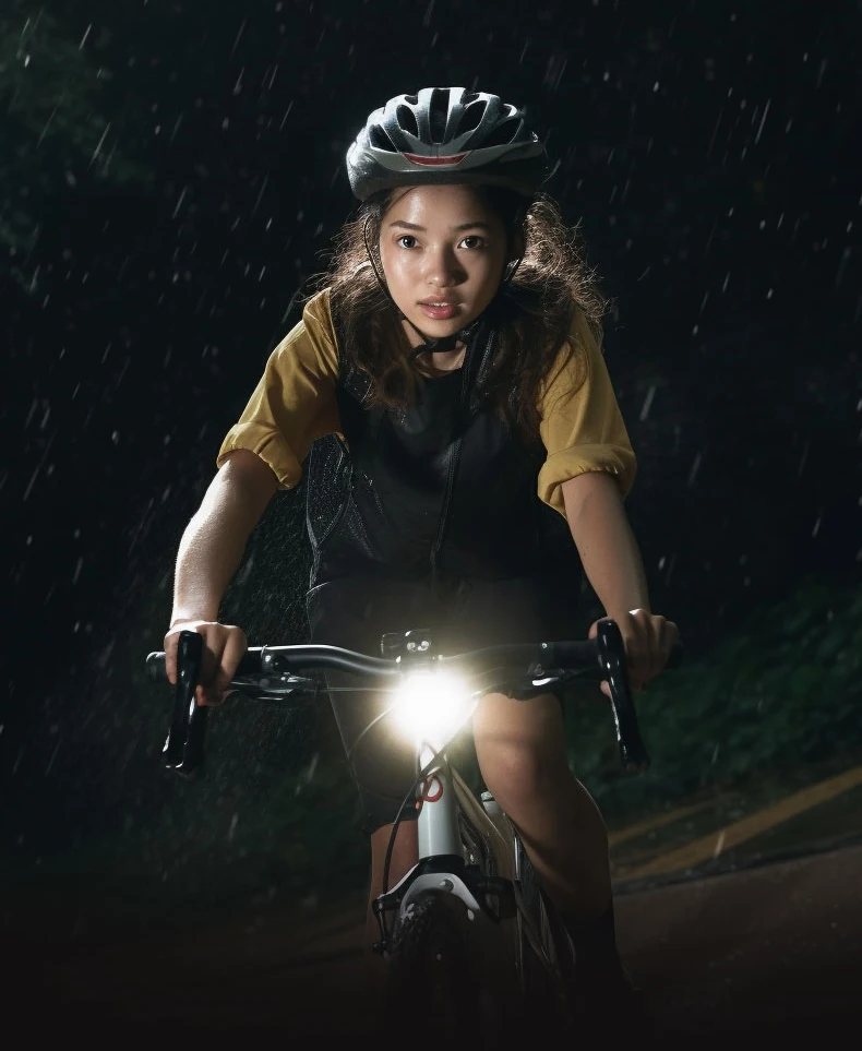 ROCKBROS Bicycle Light 1500LM Aluminum Alloy Type-C Charging Smart Bike Front Lights Hanging Version LED Lamp Cycling Headlights