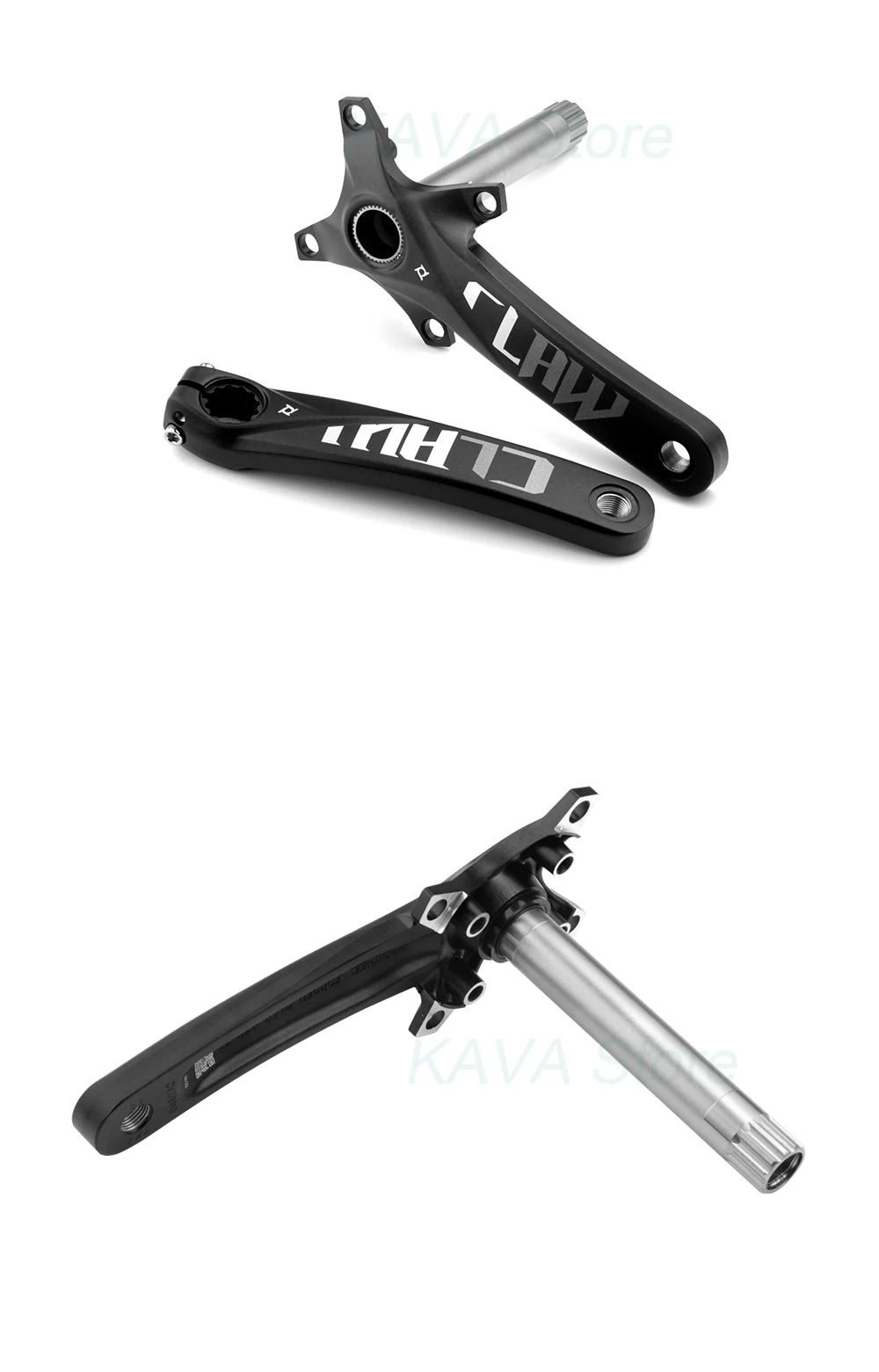 Prowheel Fatbike Crankset Claw-100/120 Snow Bike Crank Arm E-bike Sprocket 104BCD Shaft 176/192mm Bottom Bracket BB100/120