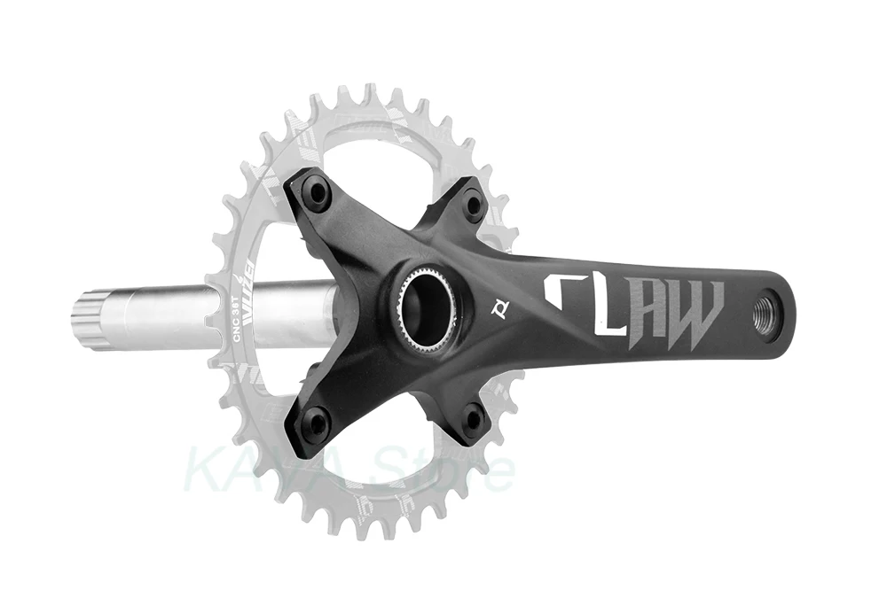 Prowheel Fatbike Crankset Claw-100/120 Snow Bike Crank Arm E-bike Sprocket 104BCD Shaft 176/192mm Bottom Bracket BB100/120