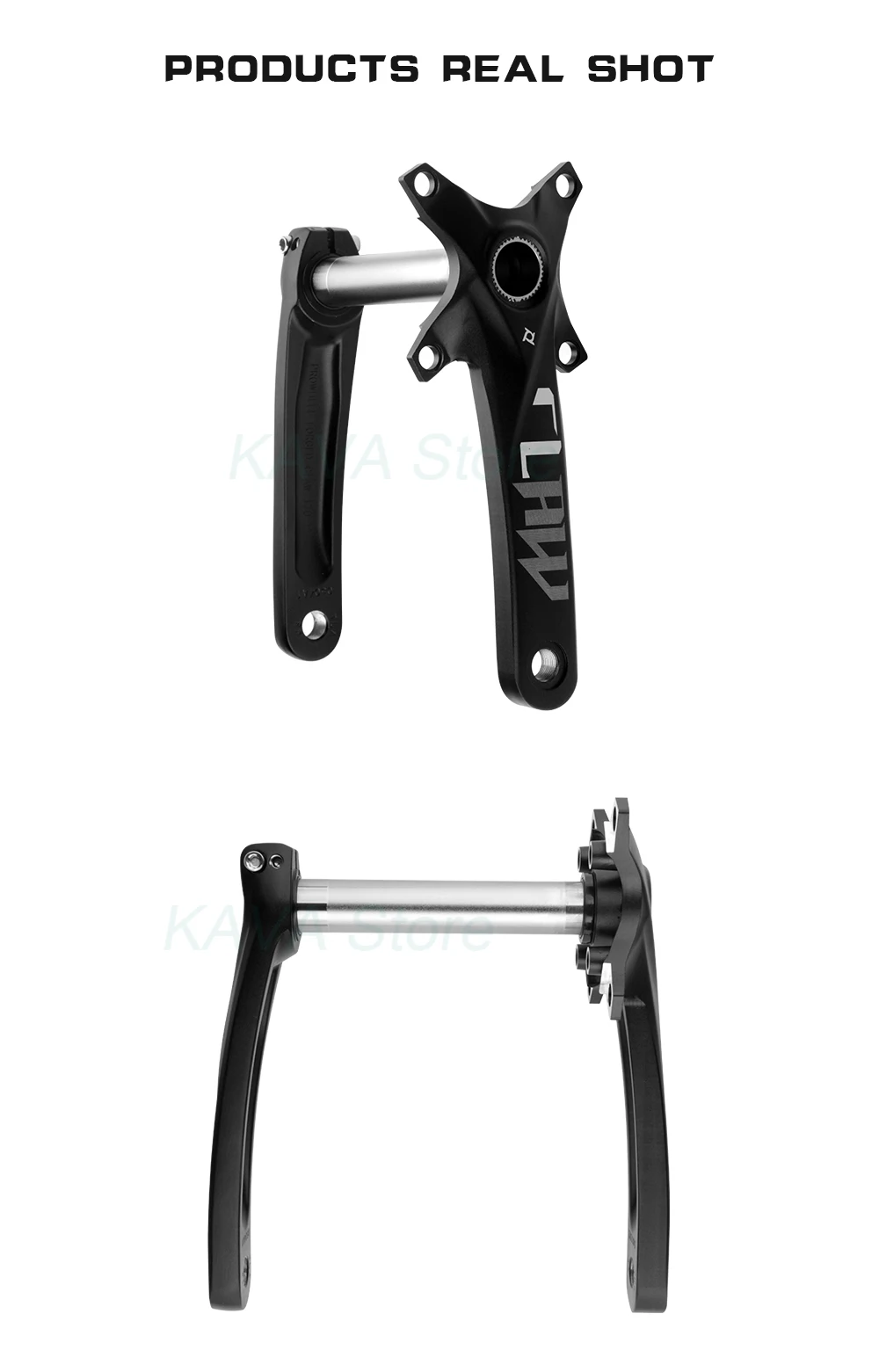 Prowheel Fatbike Crankset Claw-100/120 Snow Bike Crank Arm E-bike Sprocket 104BCD Shaft 176/192mm Bottom Bracket BB100/120