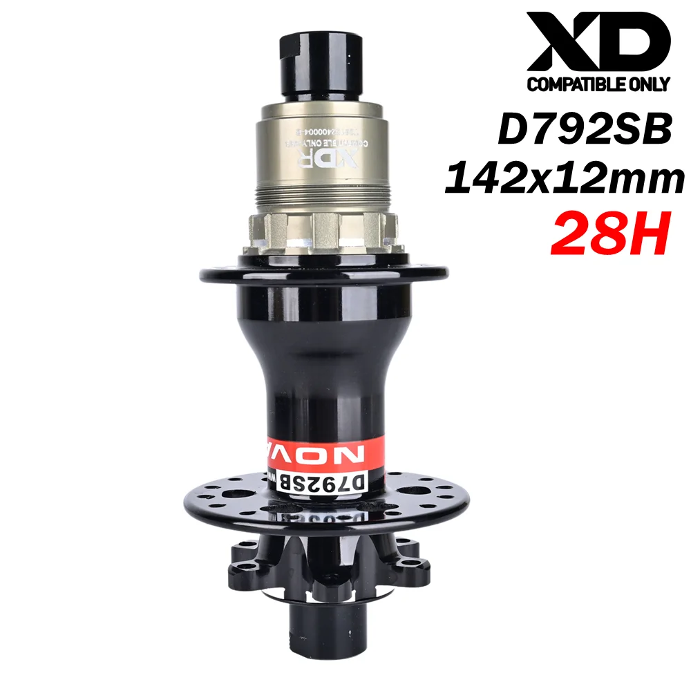 Novatec D791SB D792SB MTB Road Bicycle Hub 24/28/32 Holes Micro Spline MS XD 12 Speed Quick Release Thru Axle BOOST Bearing Hubs